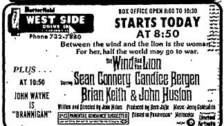 West Side Drive-In Theatre - 1982 Ad